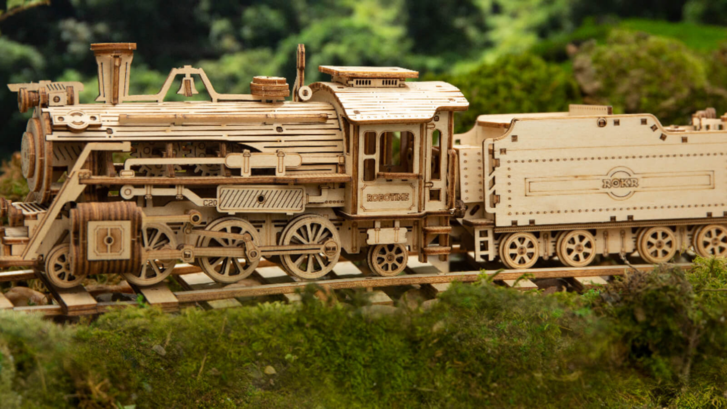 3D Wooden Puzzle - Steam Express Era Train