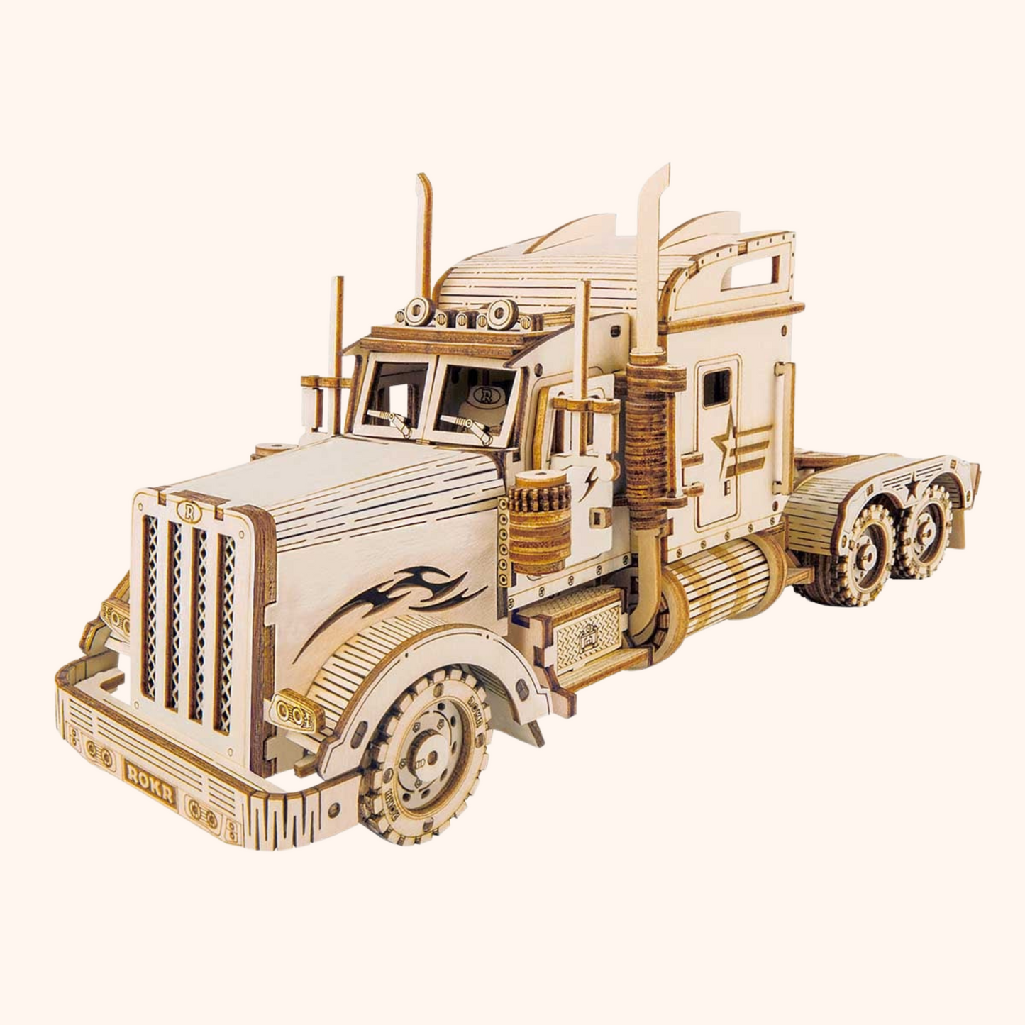 3D Wooden Puzzle - Retro Heavy Truck