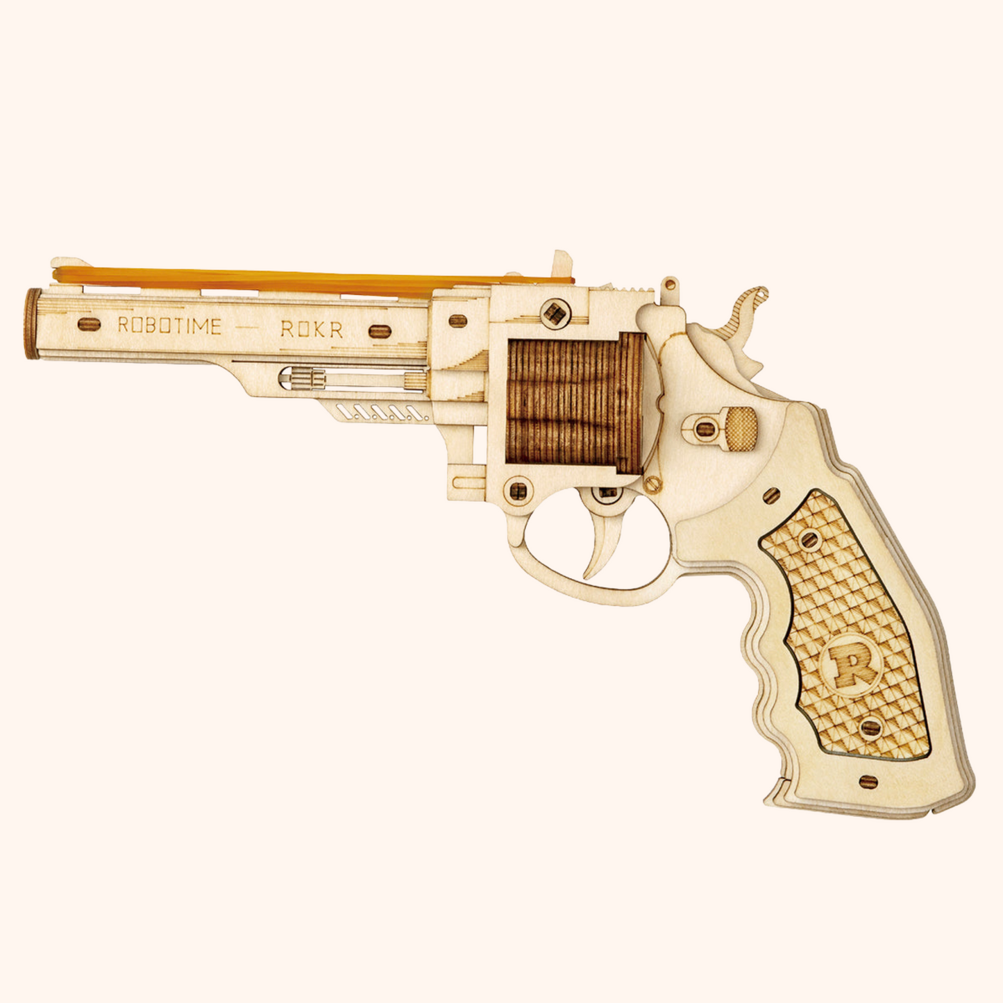 3D-Holzpuzzle - Klassischer Cowboy-Revolver | Puzzle 