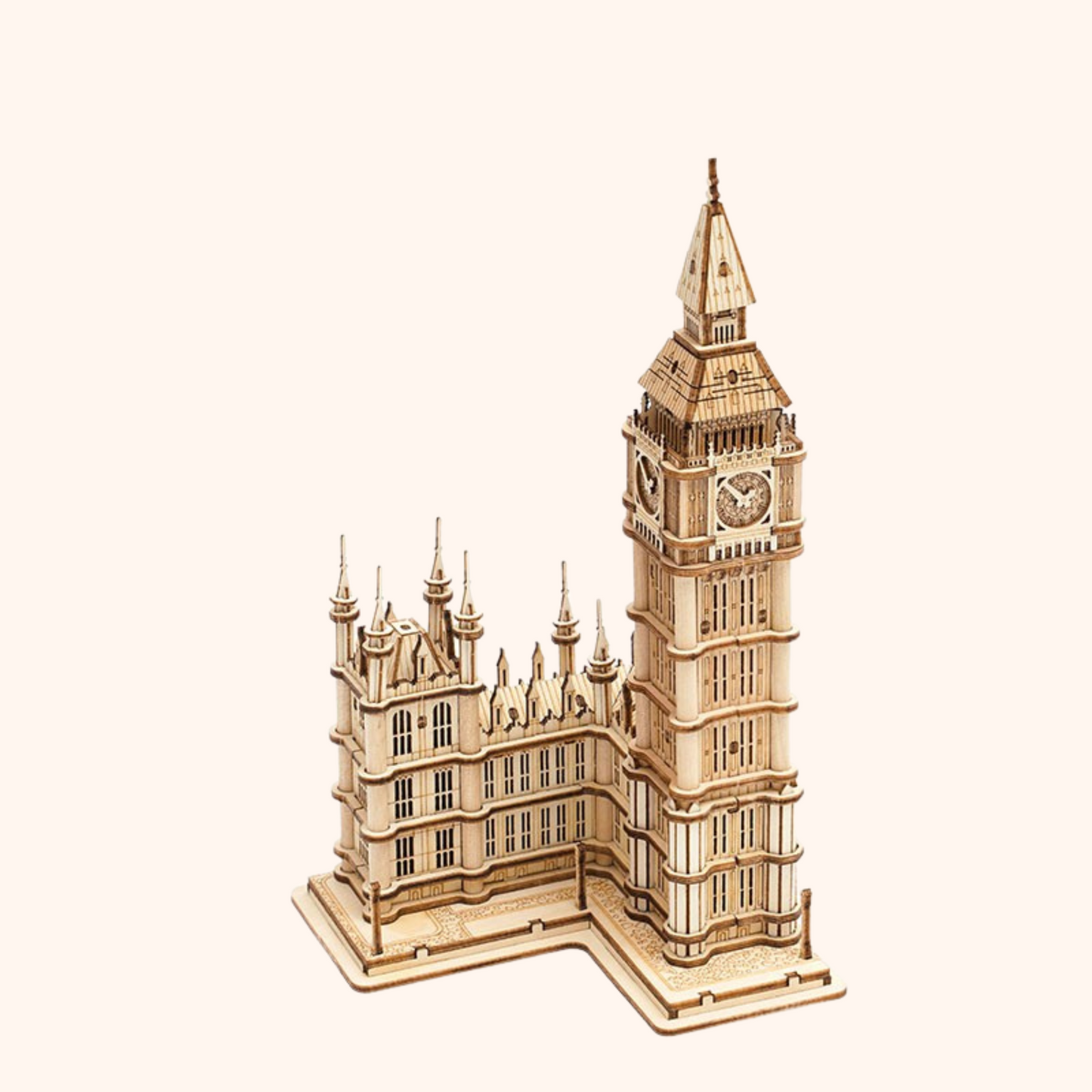 Rompecabezas de madera en 3D: el emblemático Big Ben de Londres