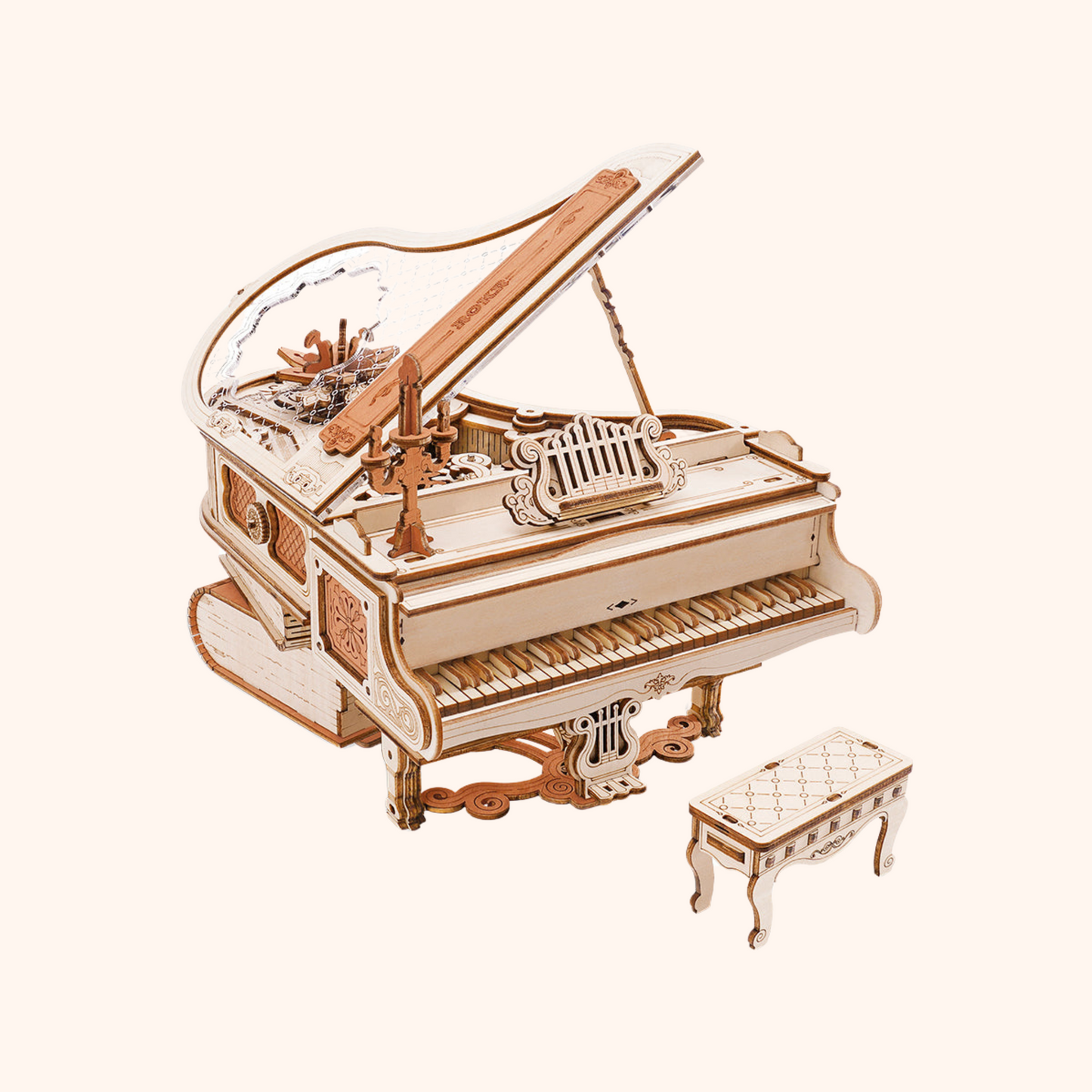 3D Wooden Puzzle - Deluxe Grand Concert Piano