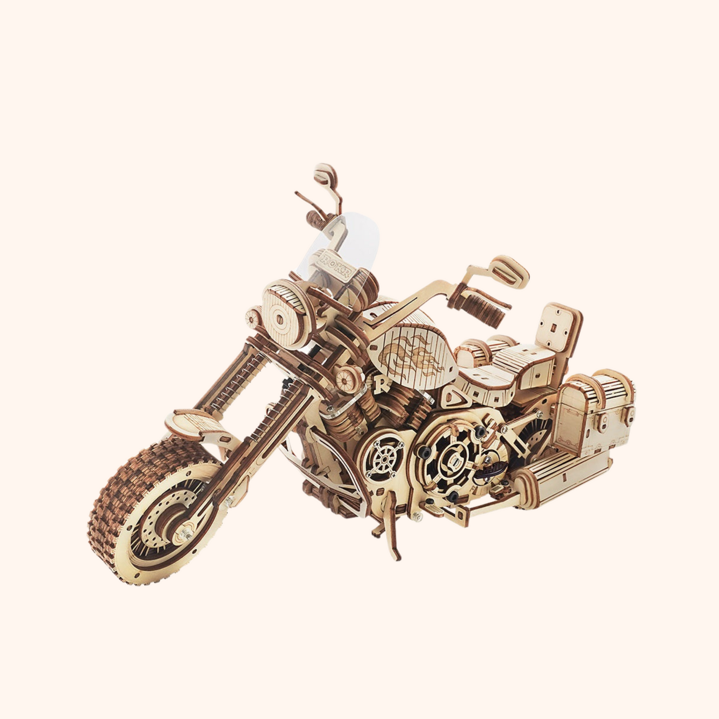 3D-Holzpuzzle - Motorrad Custom Cruiser Legend | Puzzle