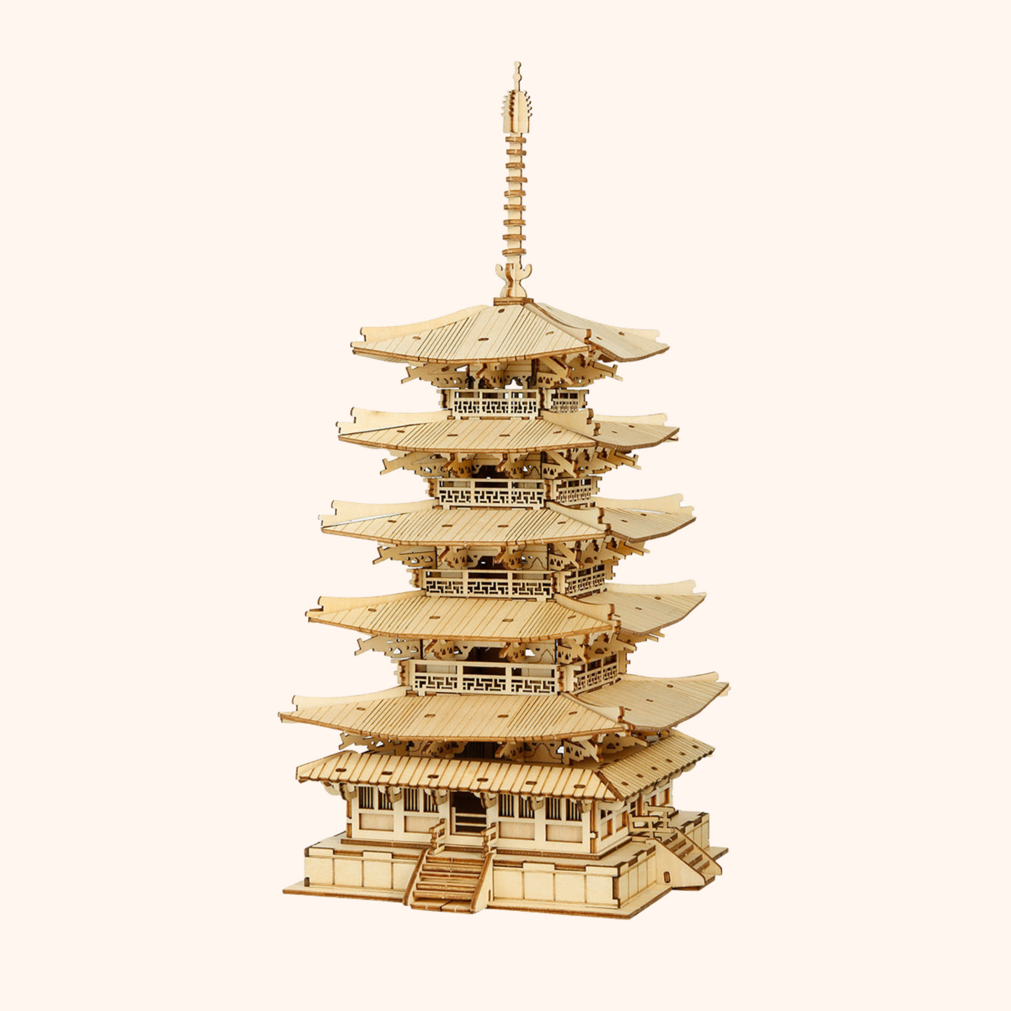 Rompecabezas de madera en 3D: Pagoda de la herencia oriental 