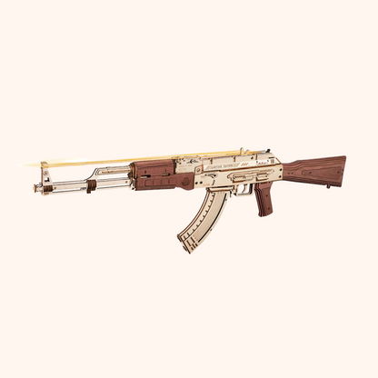 3D Wooden Puzzle - Iconic AK-47 Military Rifle