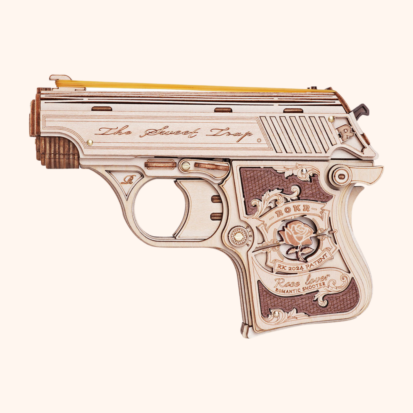 3D Wooden Puzzle - Vintage Elegant Pistol