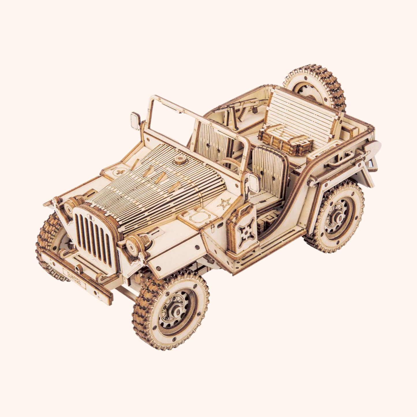 3D Wooden Puzzle - All-Terrain Adventure Jeep