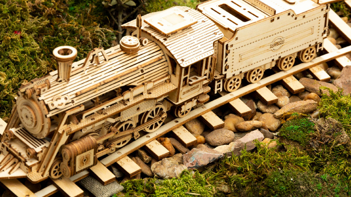 3D Wooden Puzzle - Steam Express Era Train