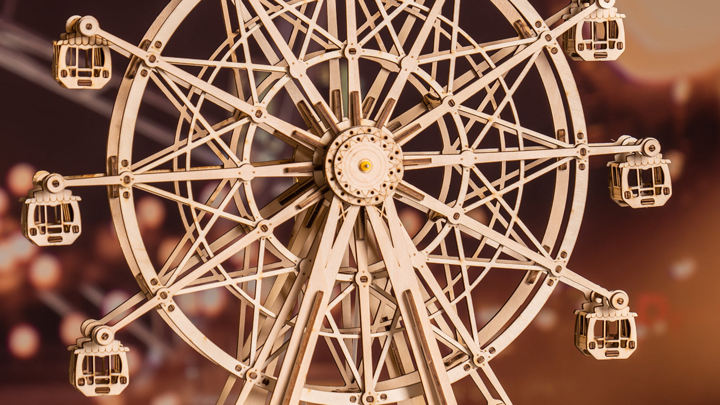 3D Wooden Puzzle - Fairground Nostalgia Ferris Wheel