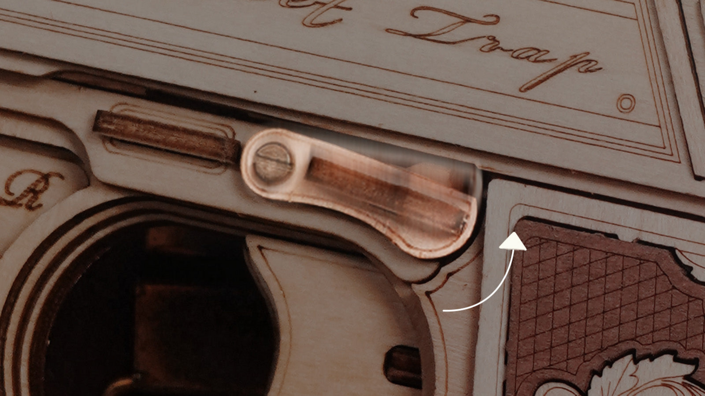 Rompecabezas de madera 3D: pistola elegante de época