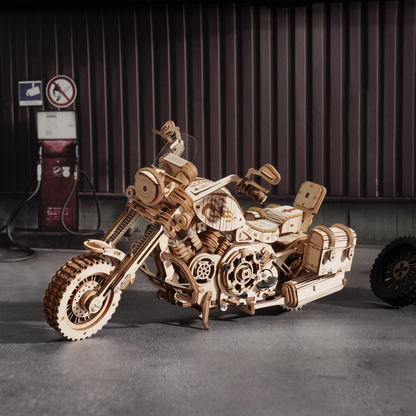 3D-Holzpuzzle - Motorrad Custom Cruiser Legend | Puzzle