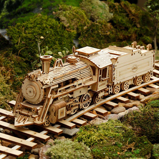 3D Wooden Puzzle - Steam Express Era Train