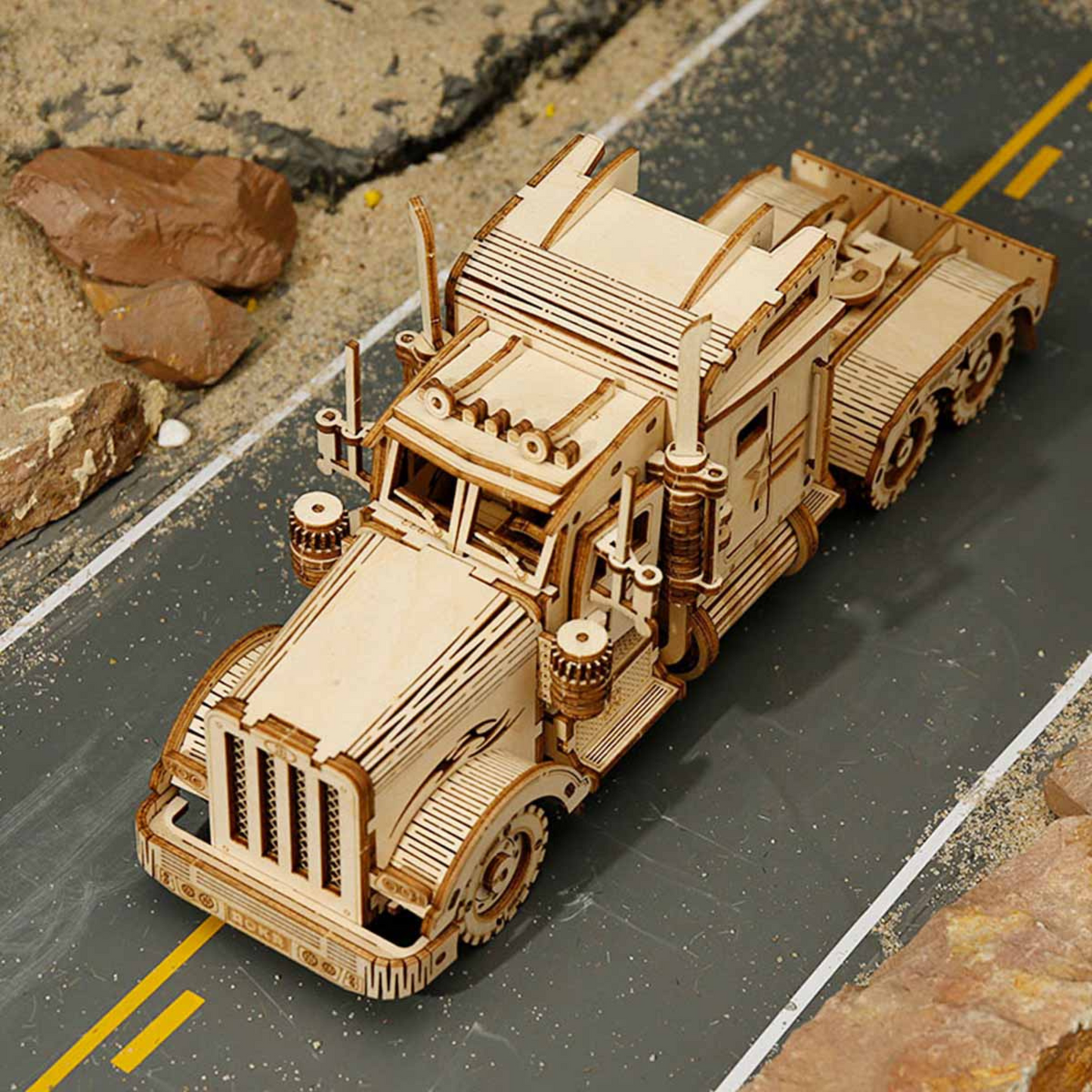 3D Wooden Puzzle - Retro Heavy Truck