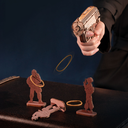 3D Wooden Puzzle - Vintage Elegant Pistol