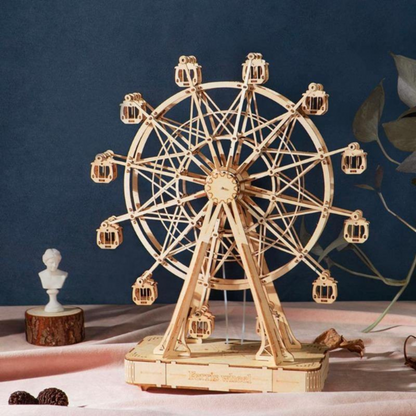 3D-Holzpuzzle - Jahrmarkt-Nostalgie-Riesenrad | Puzzle 