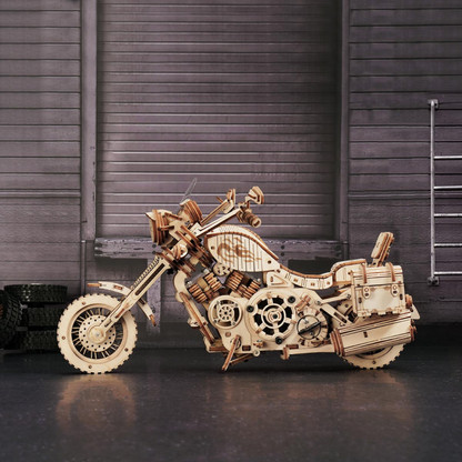 3D Wooden Puzzle - Custom Cruiser Motorcycle Legend