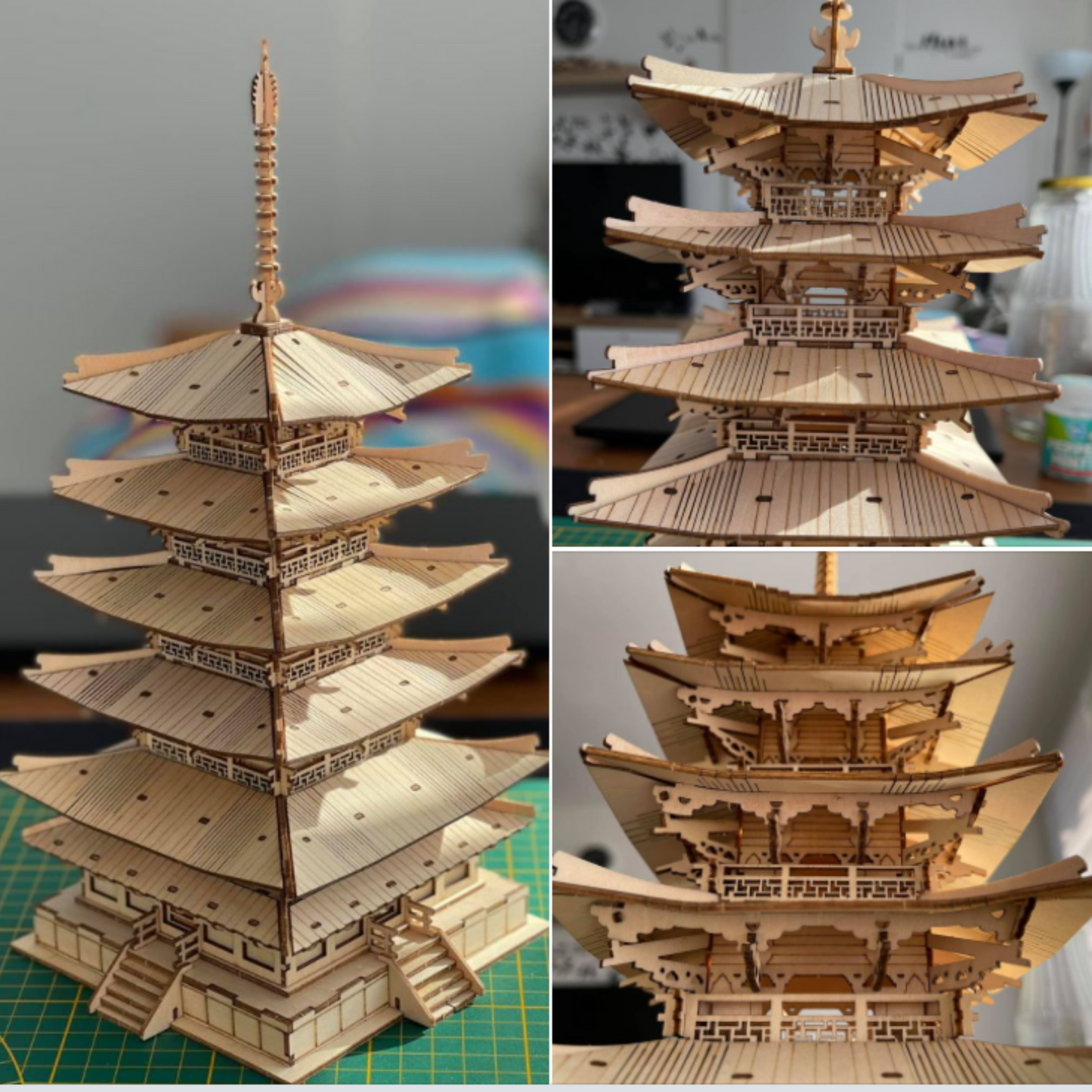 3D Wooden Puzzle - Oriental Heritage Pagoda