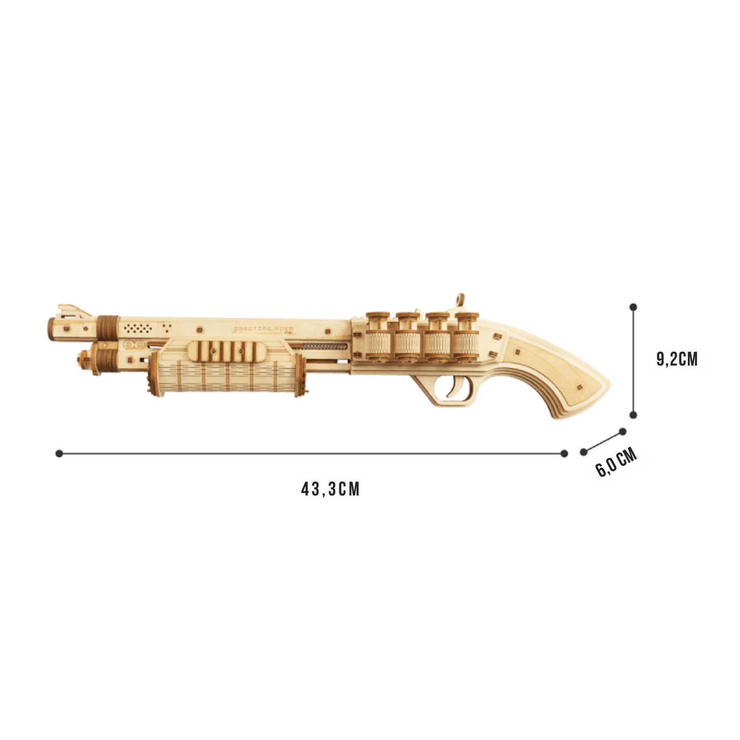 3D-Holzpuzzle – Premium-Jagd-Schrotflinte | Puzzle