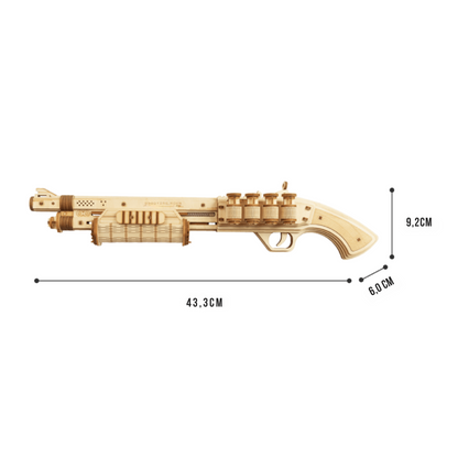 3D-Holzpuzzle – Premium-Jagd-Schrotflinte | Puzzle