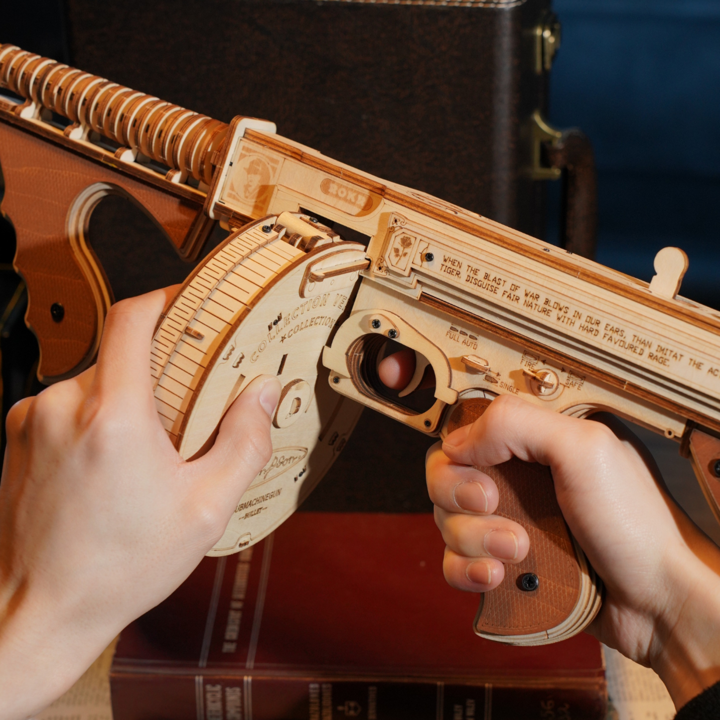 3D Wooden Puzzle - Legendary Thompson Submachine Gun