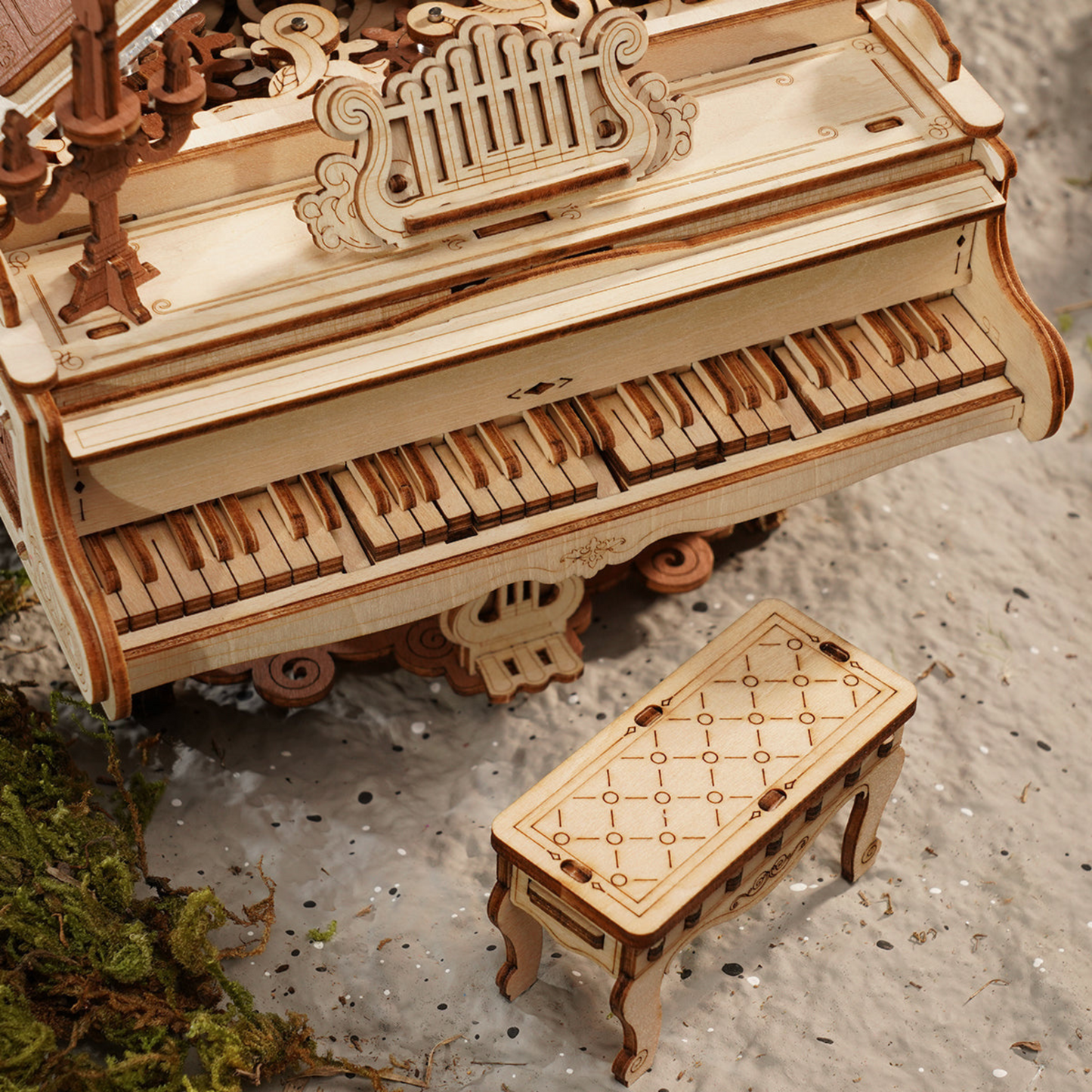 3D Wooden Puzzle - Deluxe Grand Concert Piano