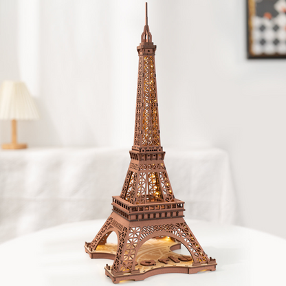 Rompecabezas de madera 3D - Exclusiva Torre Eiffel parisina