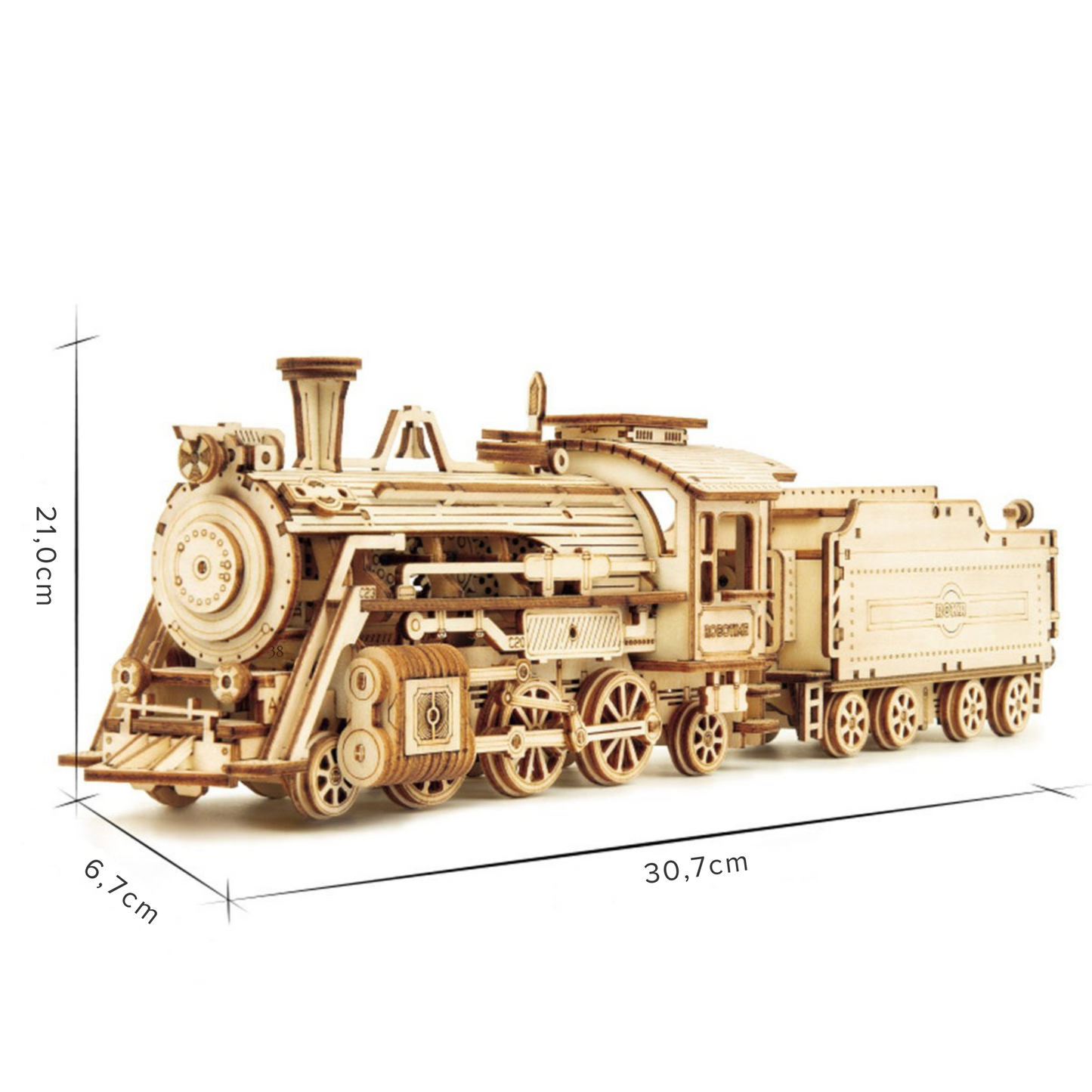 3D Wooden Puzzle - Steam Express Era Train