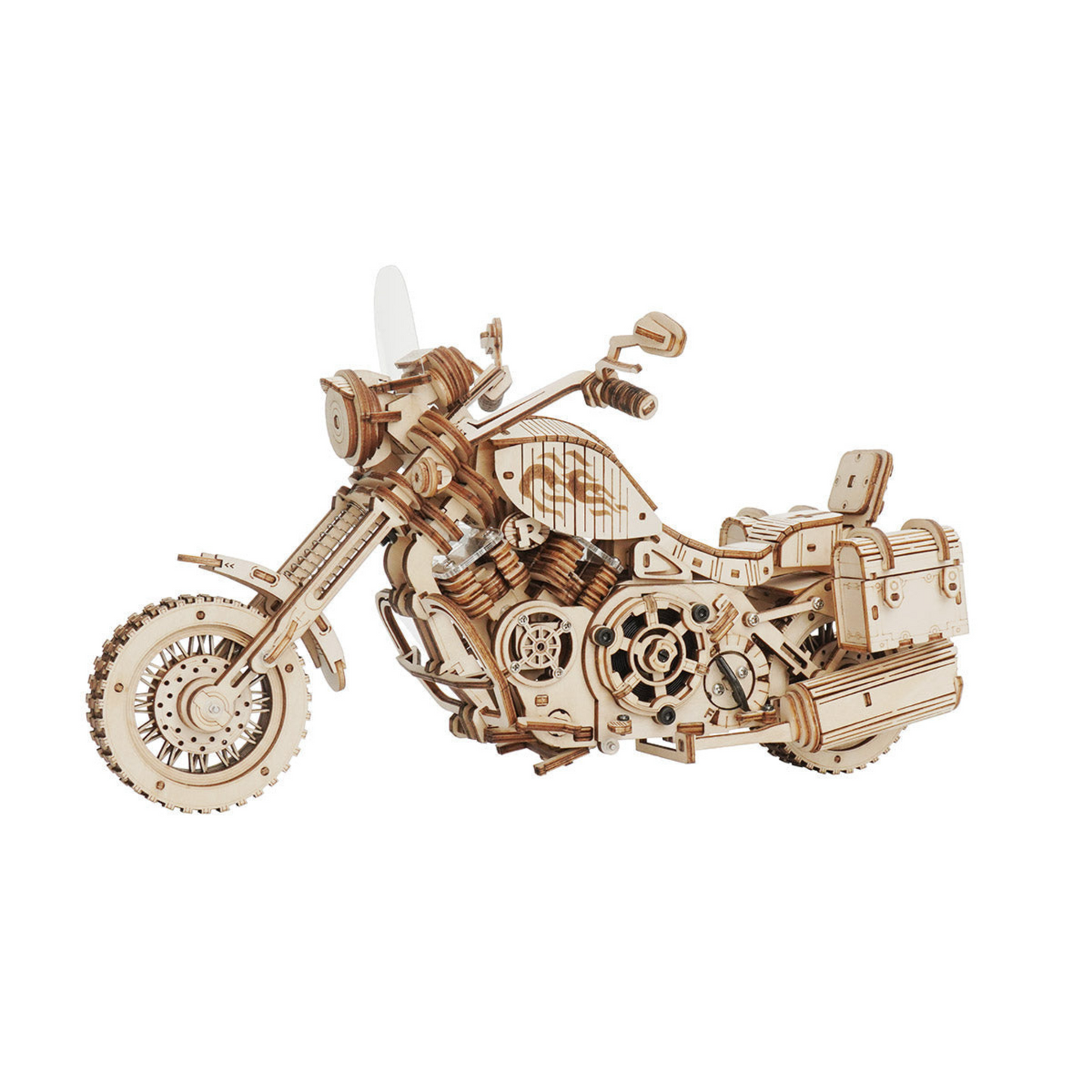 3D Wooden Puzzle - Custom Cruiser Motorcycle Legend