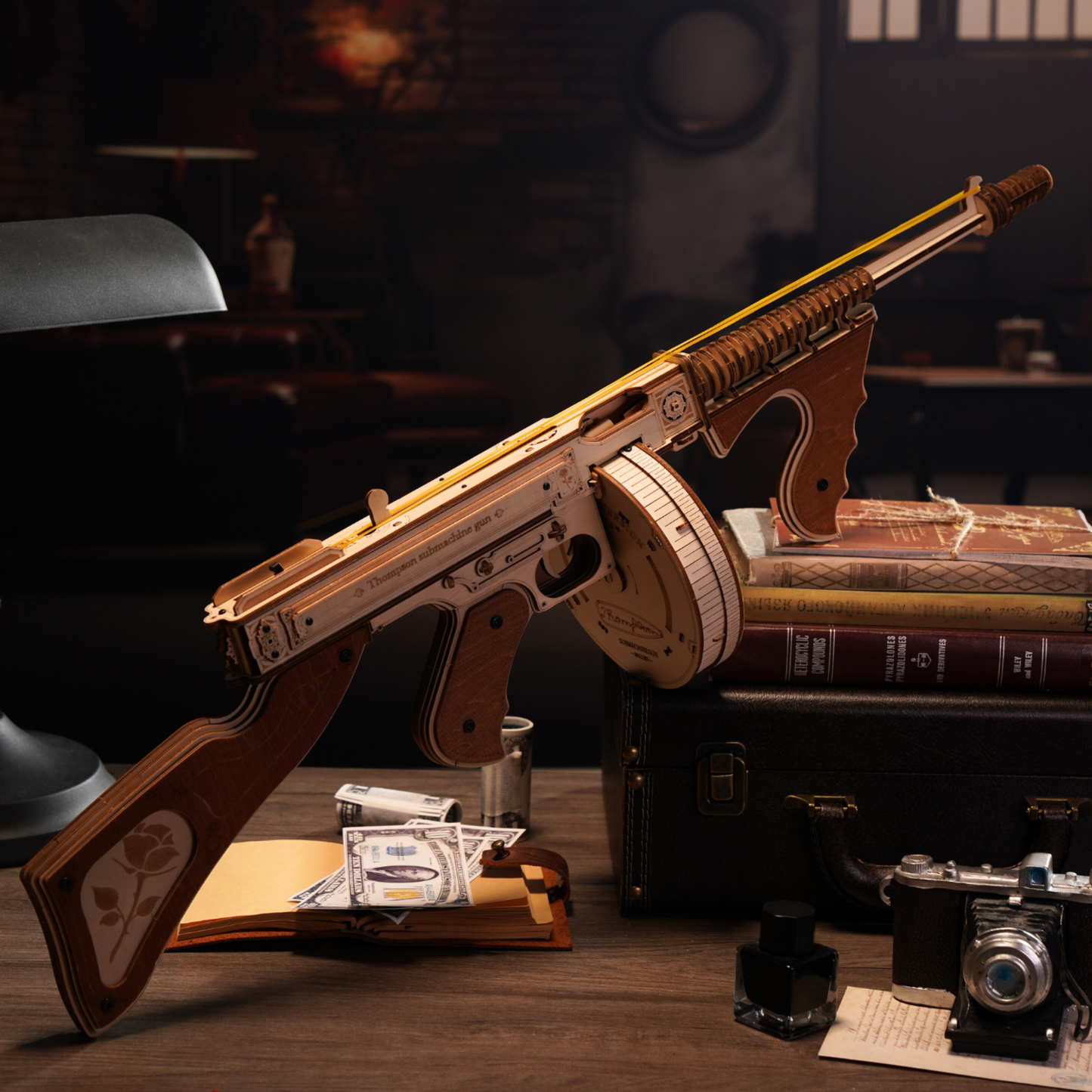 3D Wooden Puzzle - Legendary Thompson Submachine Gun