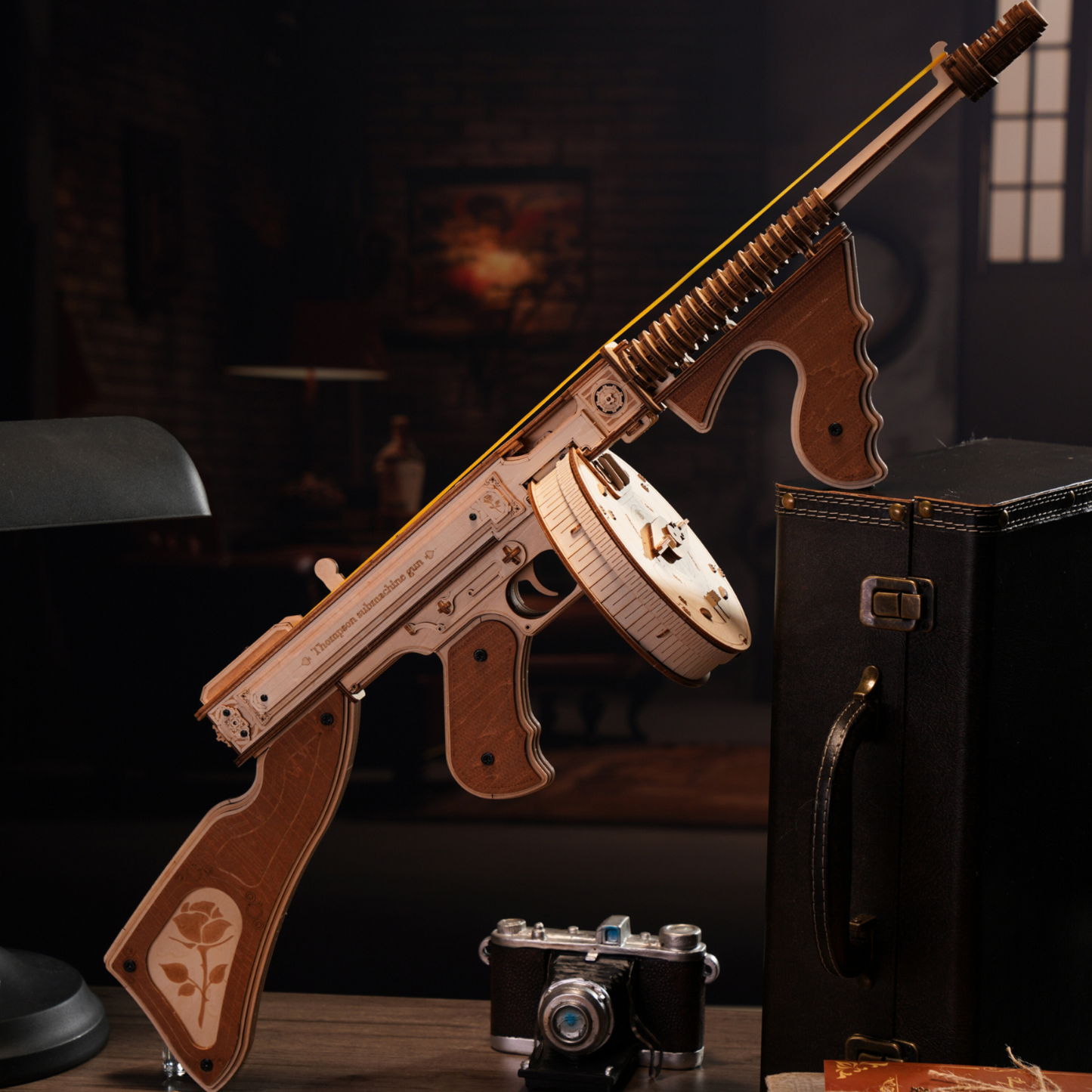 3D Wooden Puzzle - Legendary Thompson Submachine Gun