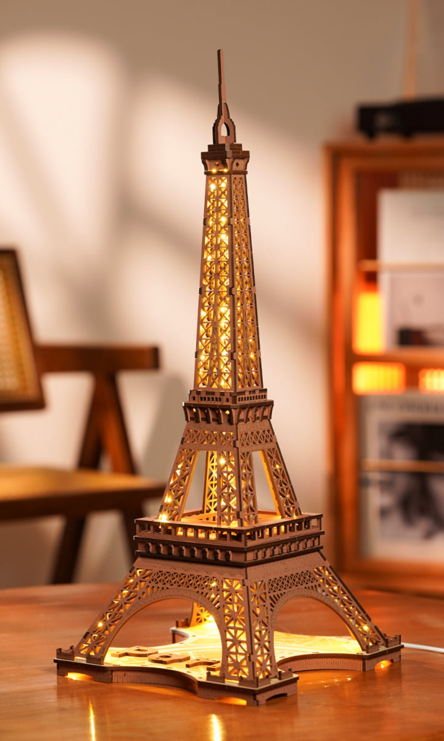 Rompecabezas de madera 3D - Exclusiva Torre Eiffel parisina